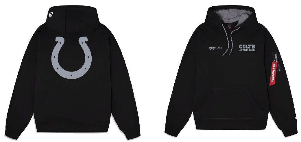 Men Indianapolis Colts 2024 Nike NFL black hoodie->nfl t-shirts->Sports Accessory